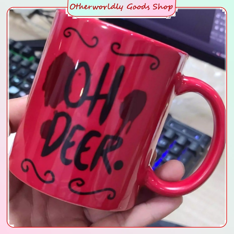 Anime Merchandise Mugs - Kubek ceramiczny Hazbin Hotel Alastor, kreskówkowy,