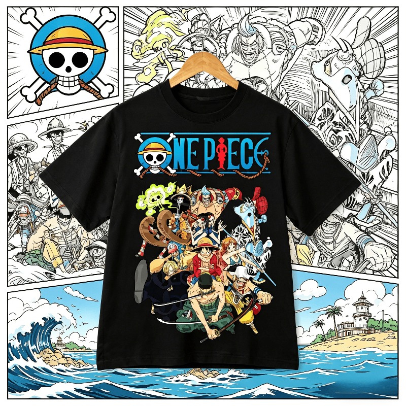 Zoro Anime Merchandise - Koszulka męska z nadrukiem anime One