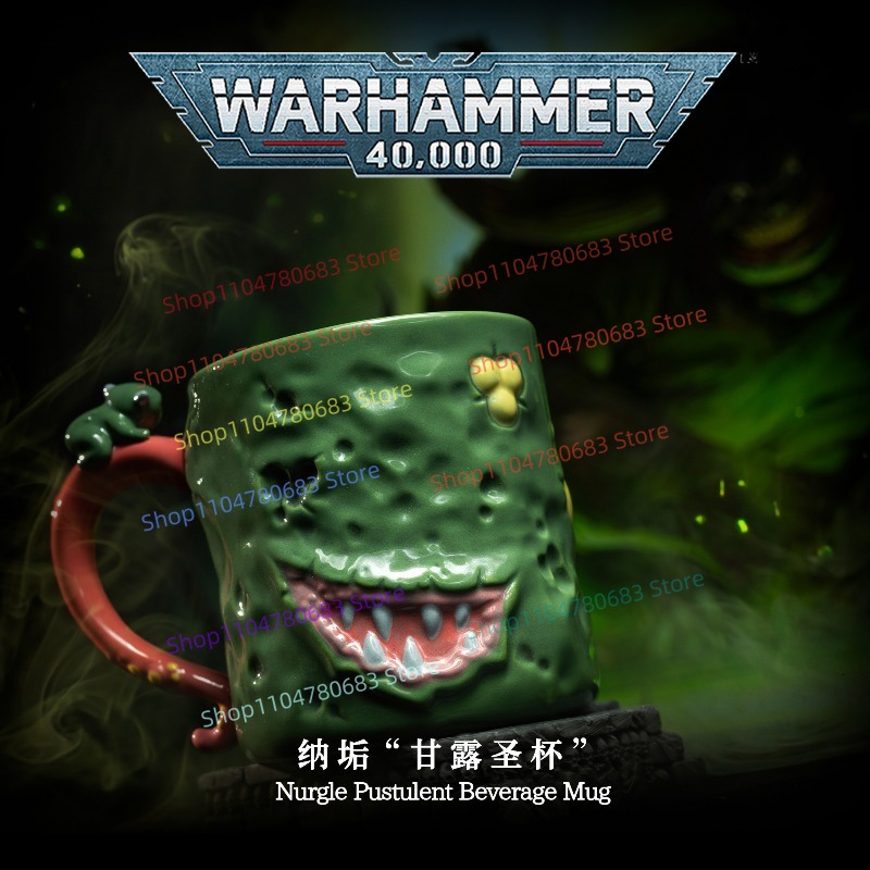 Anime Merchandise Mugs - Kubek Nurgle 40K, ceramiczny kubek na