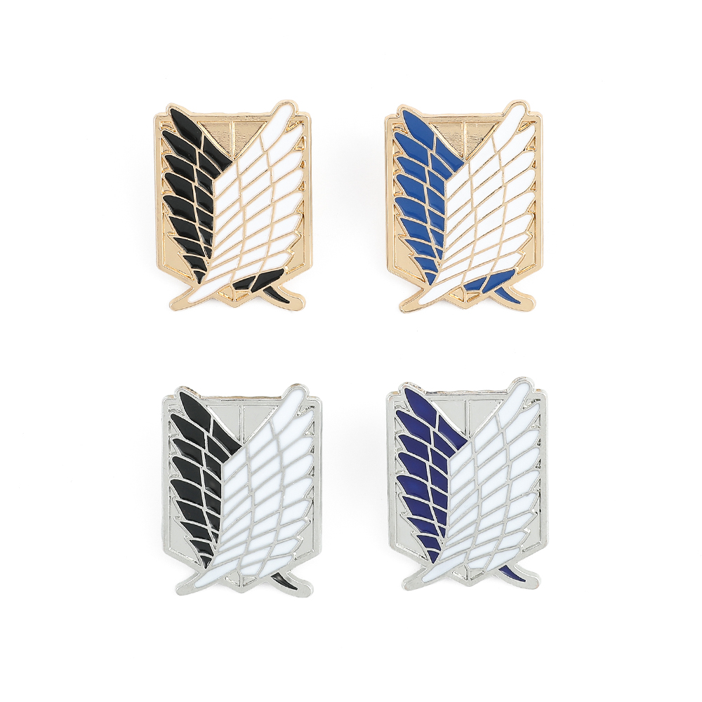 Enamel Pin Set - Anime Atak Tytanów Emaliowana Broszka Eren