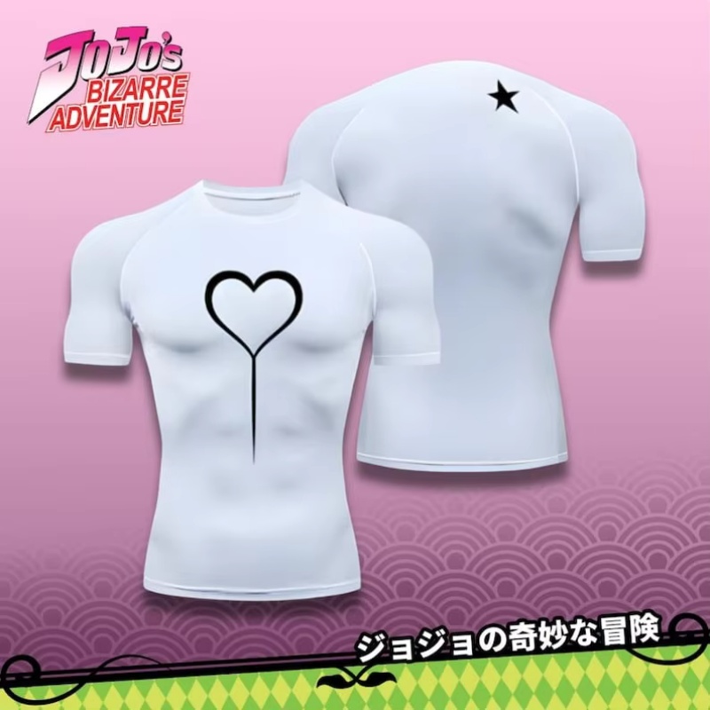 Jojo Anime Merchandise - Koszulka kompresyjna Giorno | Jojos Bizarre