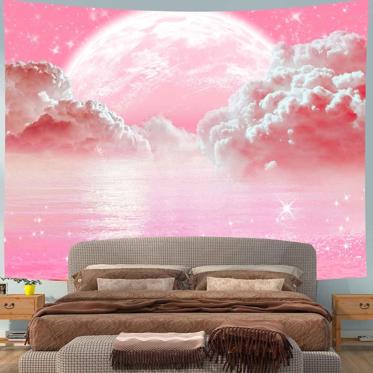 Różowe Chmury Niebo Gobelin Oc – Wall Scroll Tapestry recenzja i cena