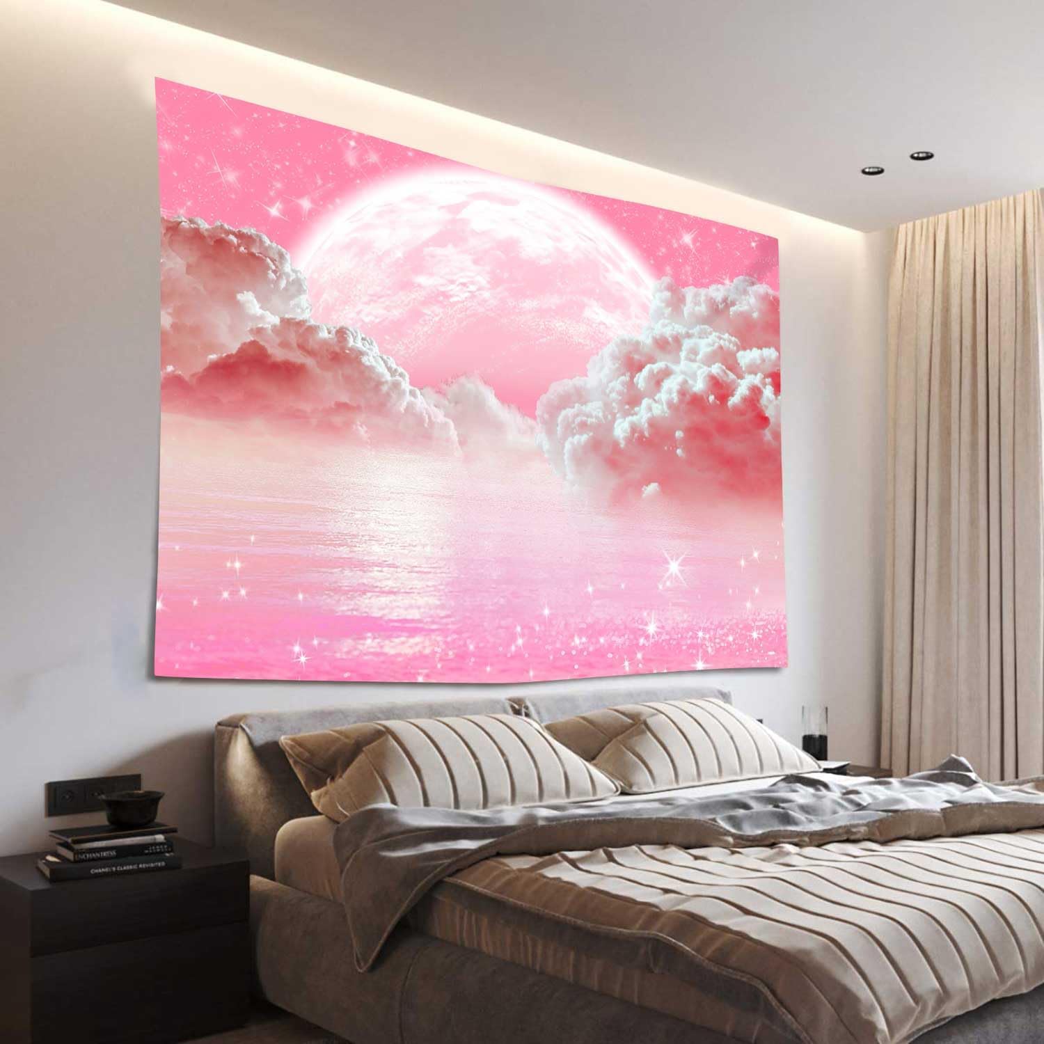 Różowe Chmury Niebo Gobelin Oc – Wall Scroll Tapestry recenzja i cena