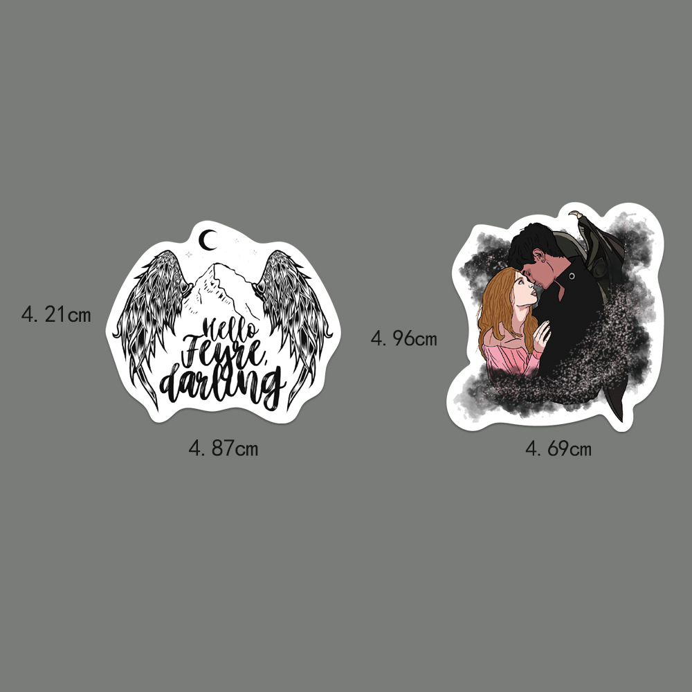 10/35/60 szt. Naklejki Acotar, – Anime Merchandise Mugs recenzja i cena