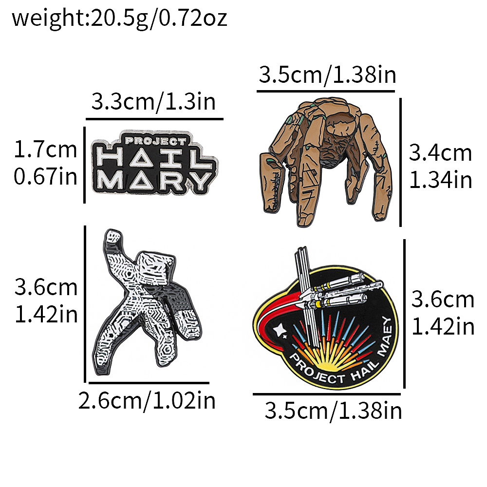 Zestaw 4 emaliowanych przypine – Enamel Pin Set recenzja i cena