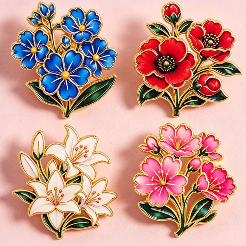 Urocza, kolorowa, emaliowana p – Enamel Pin Set recenzja i cena