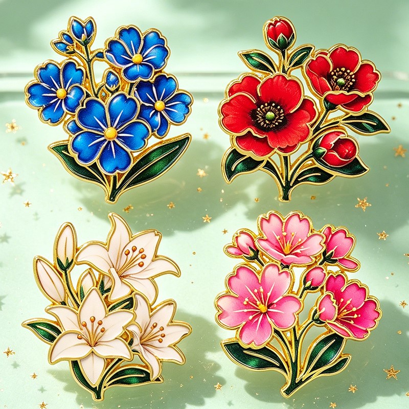 Urocza, kolorowa, emaliowana p – Enamel Pin Set recenzja i cena