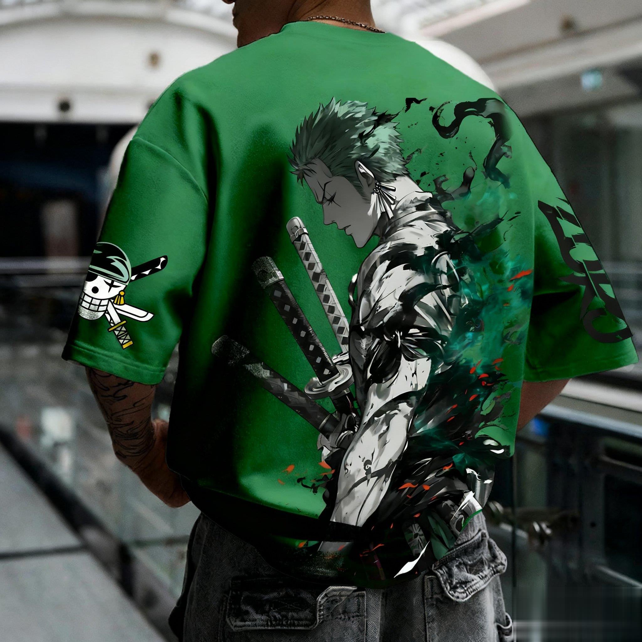 Letnia koszulka graficzna Y2k  – Zoro Anime Merchandise recenzja i cena