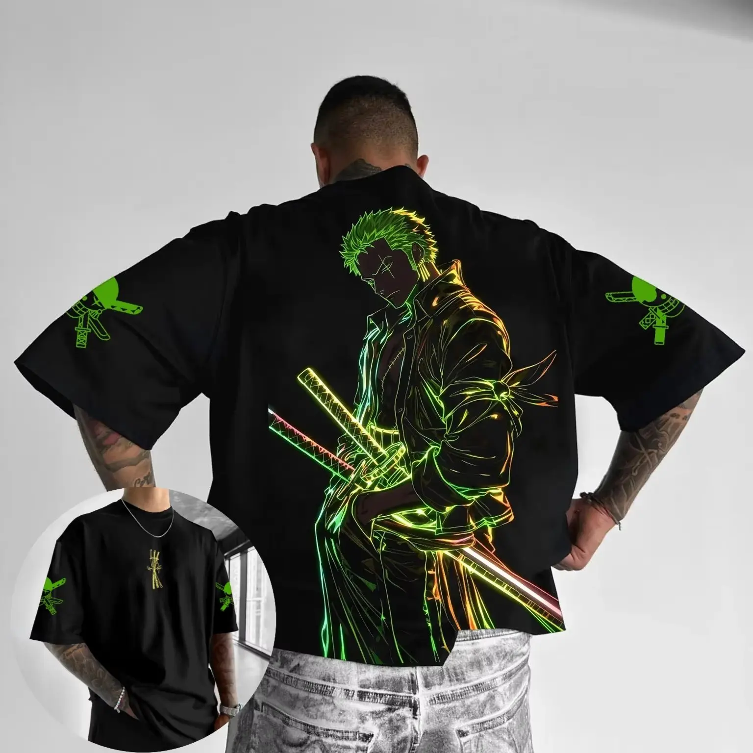 Letnia koszulka graficzna Y2k  – Zoro Anime Merchandise recenzja i cena